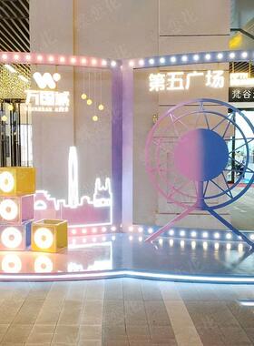 产春季卡美陈QCM布置房地金蛋台打商业陈美陈展示区DP点商场美装