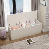 接床边缝开隙柜窄柜上门储柜翻盖式 阳台物柜飘窗柜拼797床储物柜