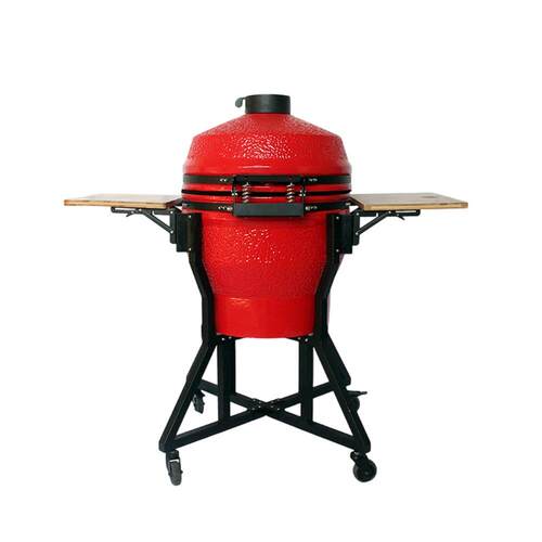 22寸陶瓷烧烤炉直销莫来石方管脚架烤串露营便携BBQ不锈家用