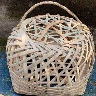 竹编鸡笼关鸡鸭的笼子鸭笼子特大号养小鸡专用笼子外出鸡笼头层竹