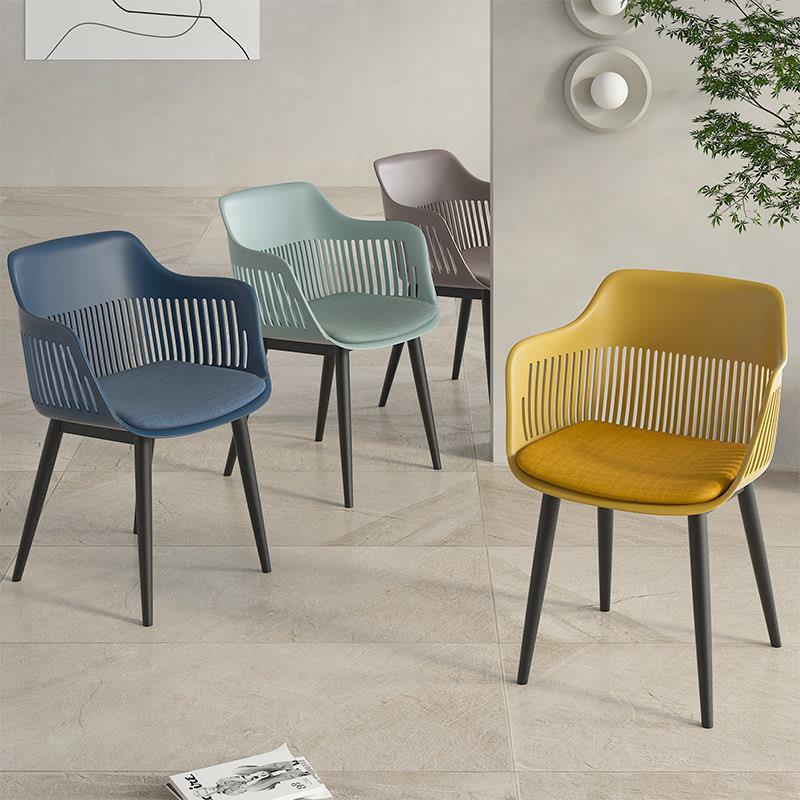 加厚塑料椅子网红家用现代简约餐椅北欧商用餐饮奶茶甜品店靠背椅