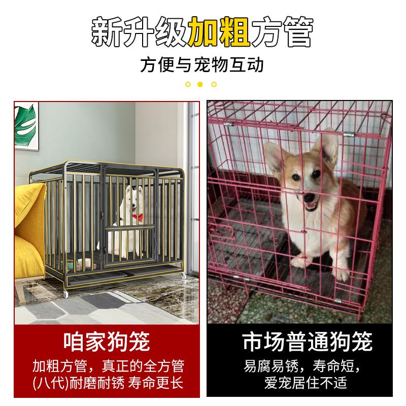狗笼子小中型犬大型犬室内带厕所分离金毛家用宠物笼拉布拉多围栏