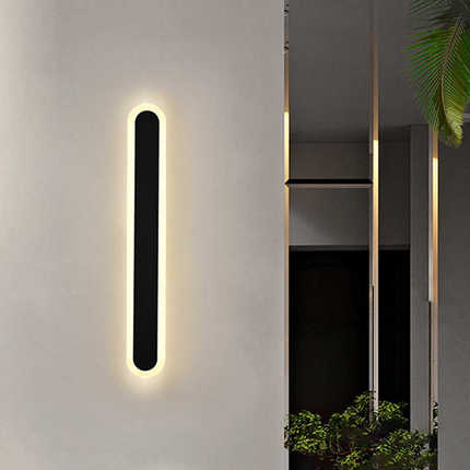 led户外壁灯长条壁灯长条极简卧室背景墙壁灯简约酒店工程别墅灯