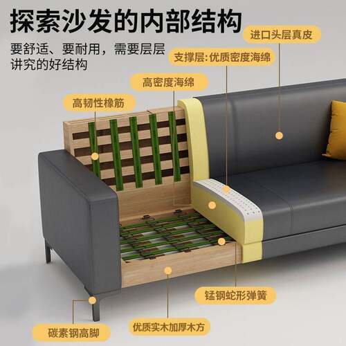 展厅办沙公沙几茶组合发一整套简约休闲区商6118务办公室接待小发