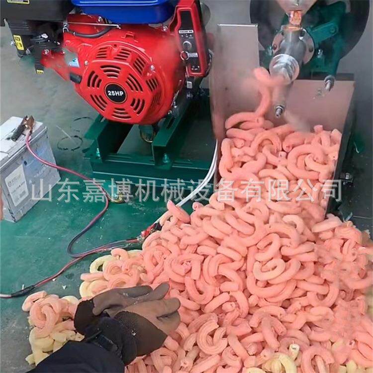 双机头汽油食品膨化机 小本摆摊创业 玉米大米空心棒面粉膨化机