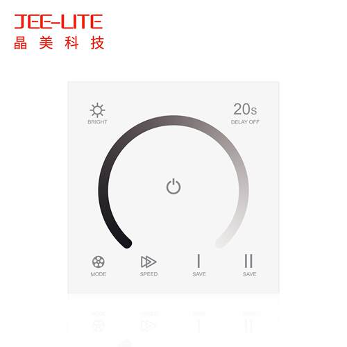 厂家直销86面板半圆触摸调光器LED单色灯带控制器智能