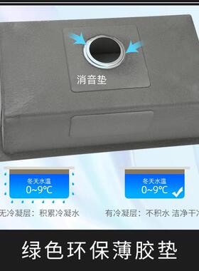 kitch5ensink水槽单槽81443加厚拉丝US304S不锈钢手工盆洗5碗水池