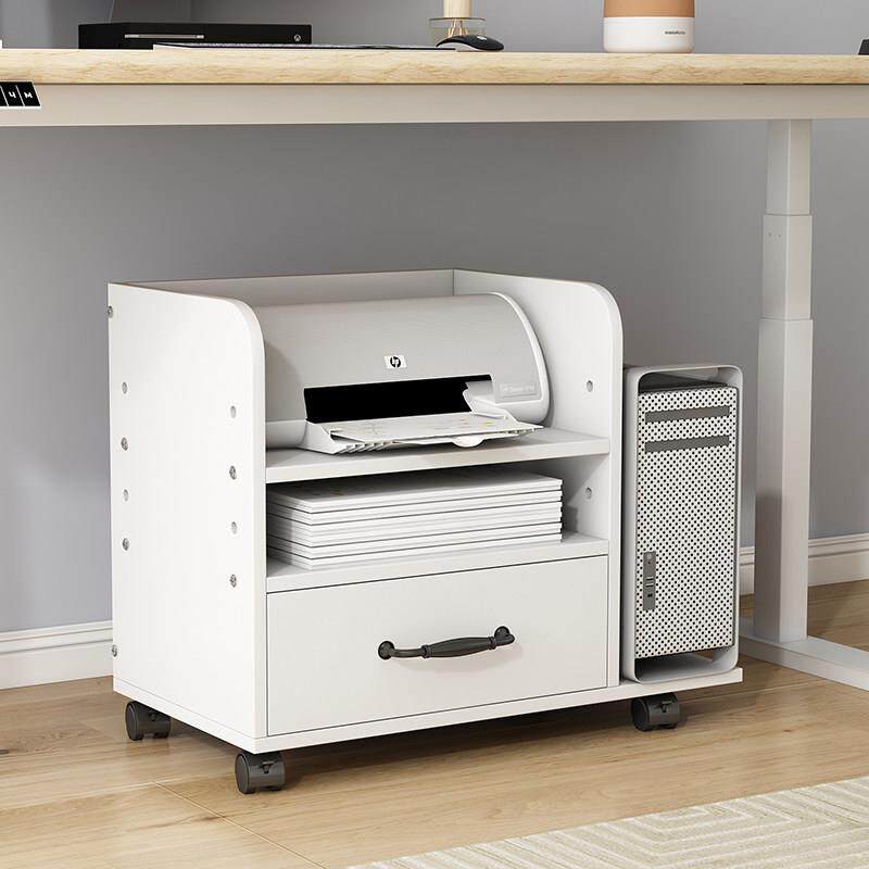 桌下印表机置物架文件收纳层架主机托 托架All扫瞄仪桌边收银柜台