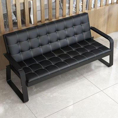 办公沙发商务简约接待会客简易三人位铁艺办公室沙发茶几组合套装