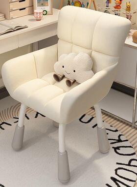 舒适靠谱!室内宿舍女生卧室电脑椅48cm居家办公椅-可升降固定腰靠