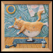 玩作梵高向日葵3d数字油画挂画亲子手作diy儿童绘画礼品一件批发