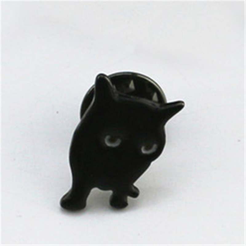 可爱黑猫创意金属磁吸书签古典猫咪磁铁定制学生文具磁性猫书签夹