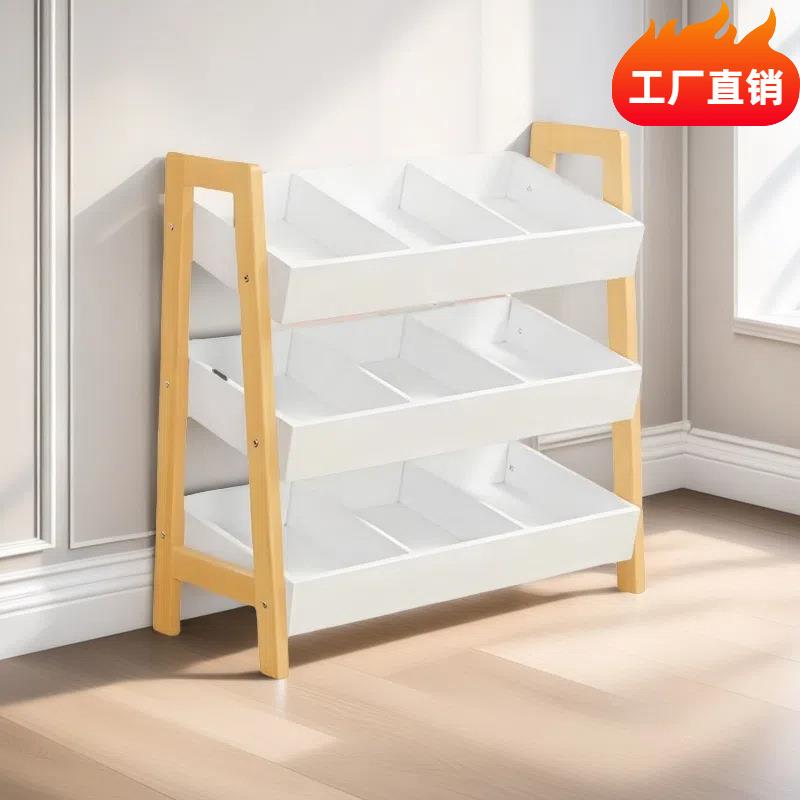幼儿园区域售卖柜儿童实木售卖柜货架贩卖台过家家儿童推车购物车
