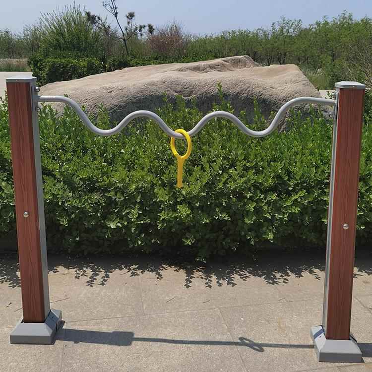 塑木室外健身器材户外小区社区广场老年人体育运动路径套装单杠