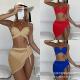many three bikinis skirt swimsuits mesh How