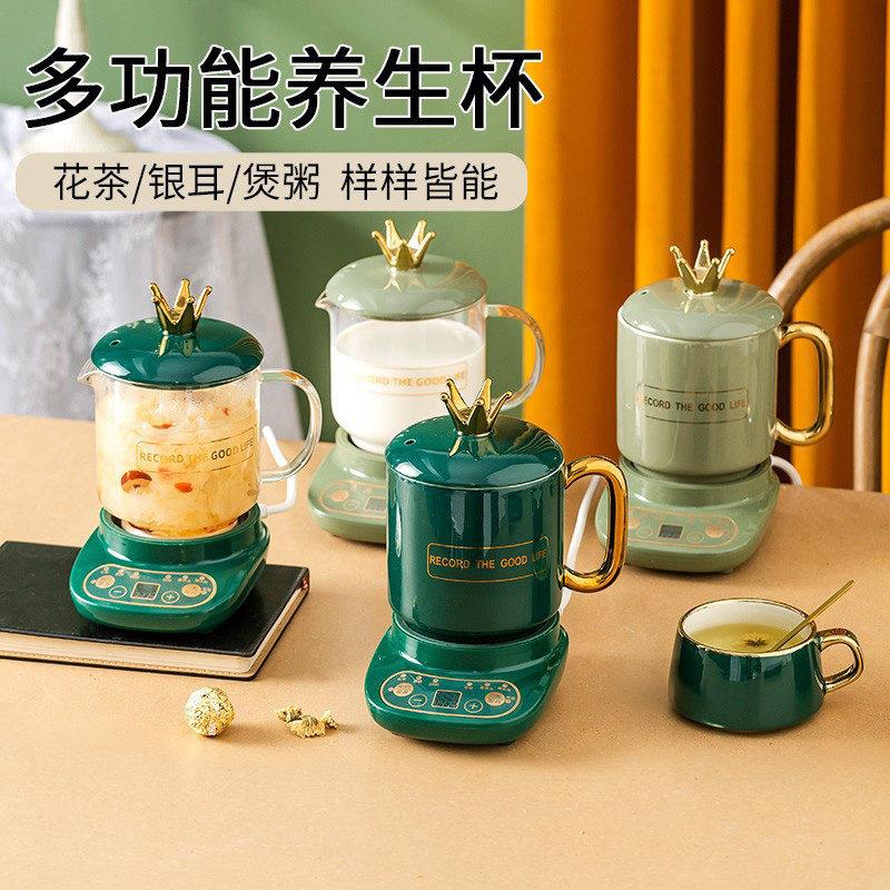 壶福多功能养生电炖杯小型烧水煮茶煮粥办公室迷你加热炖煮杯1人2