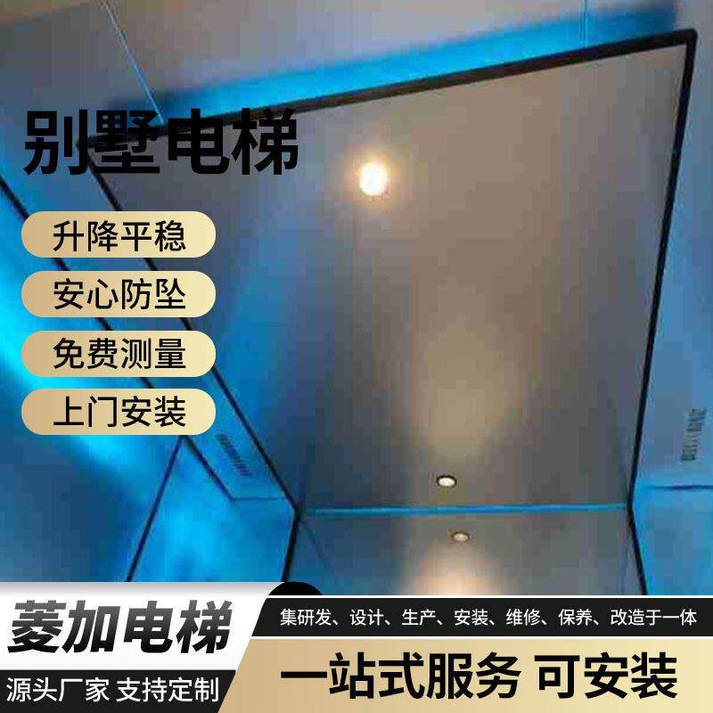 别墅农村楼梯间二层四层小型电梯自建房小区复式楼曳引观光电梯