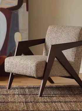 理查单德沙发椅法式31211中古客阳台休闲椅子实木设计师厅懒人沙