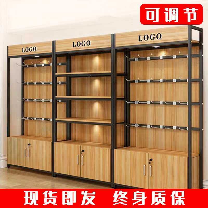 货架超市陈列架便利店货架母婴精品店钢木货柜食品文具展示架
