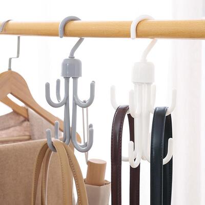Creative Rotatable Hat, Bag, and Coat Hook with Double Layer