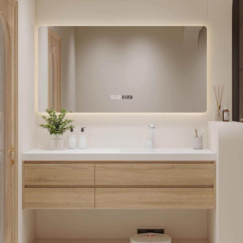 岩板陶瓷无缝盆一体浴室柜组合现代简约洗手盆柜卫生间洗漱台洗脸,家装主材,浴室柜组合,淘宝优惠券,粉丝福利购,淘宝优惠卷