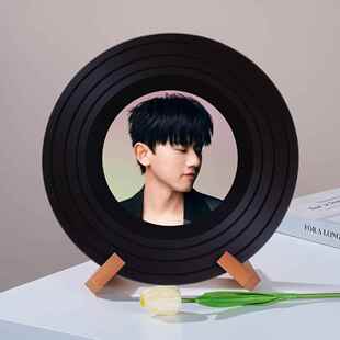 张杰周边礼品可定制黑胶唱片装饰摆件新家电视柜杂志架摆件装饰品