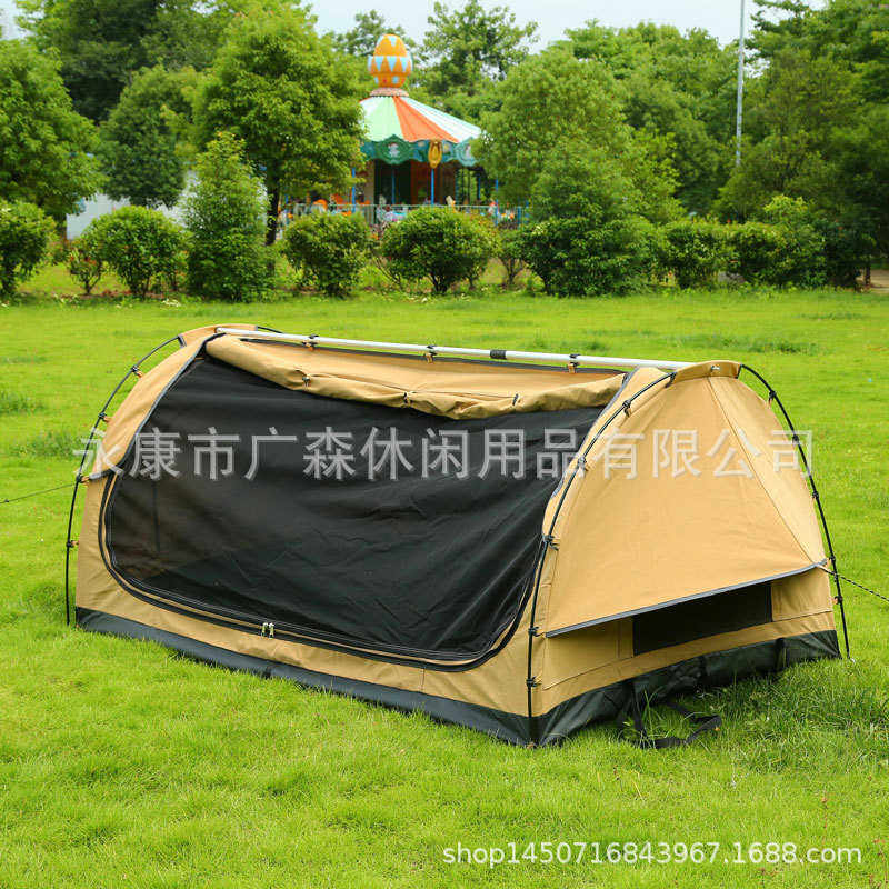 工厂优惠免搭建速开户外折叠睡袋隧道帐篷野营露营 tent camp