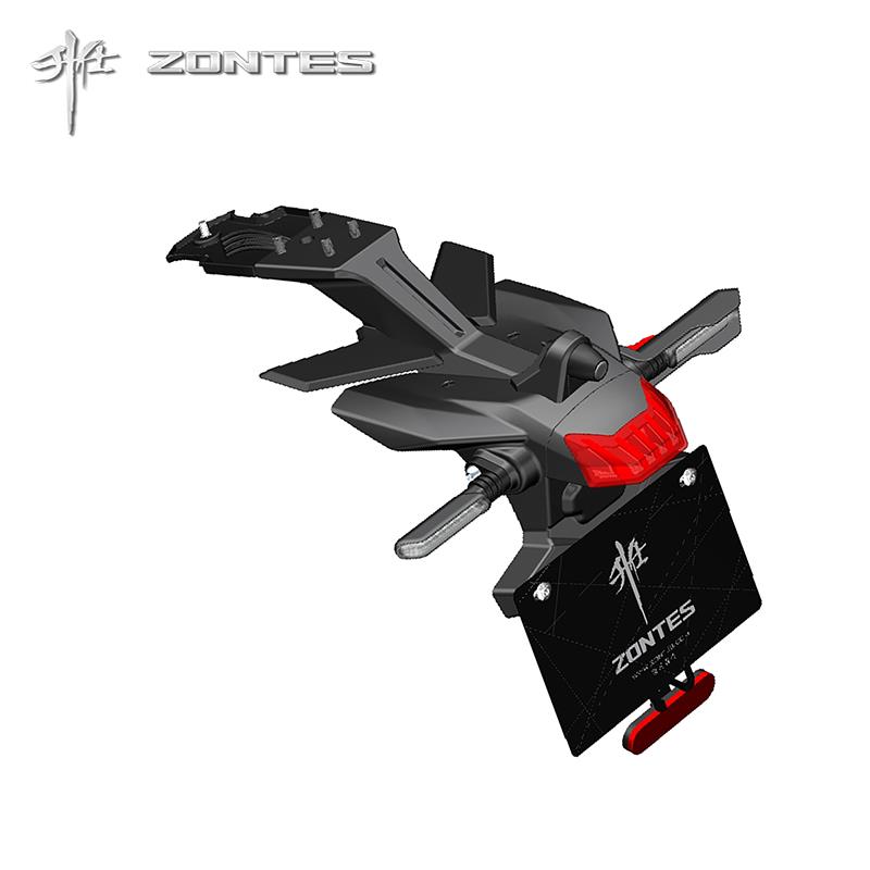 升仕ZT703F拉力摩托车原厂泥瓦后挡泥板支架转向后尾灯雷达摄像头