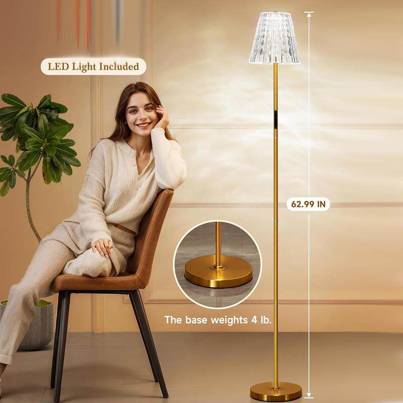 出口海外LED护眼落地灯水晶台灯客厅书桌床头氛围灯阅读灯带遥控