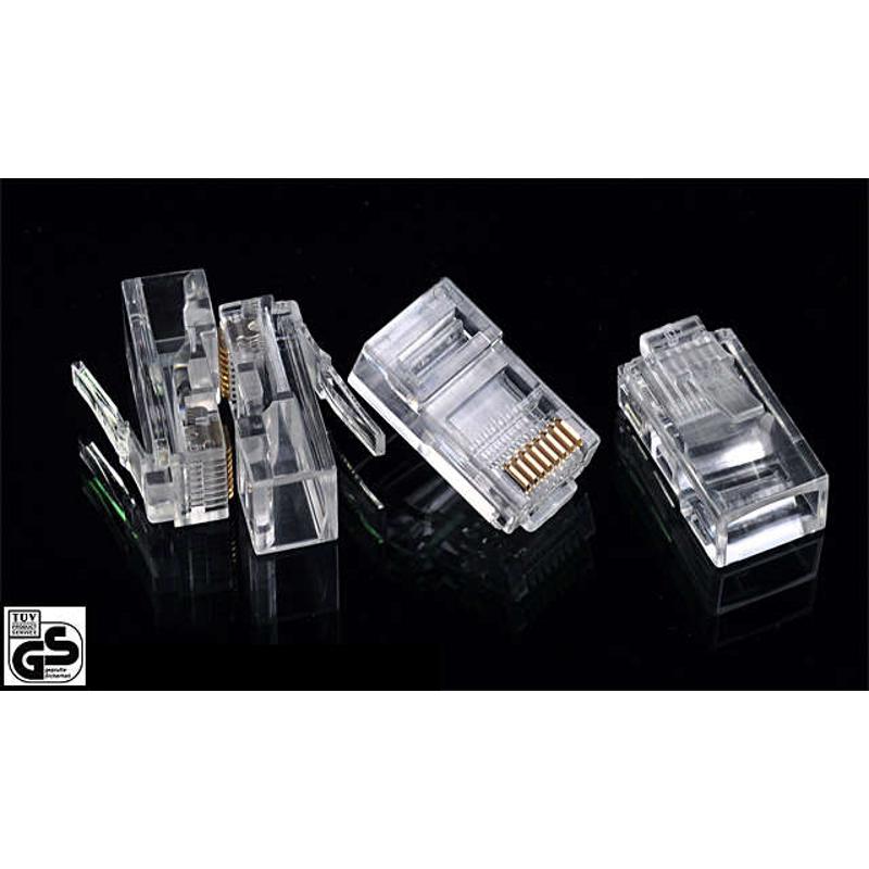 包邮 东霖网络水晶头RJ45超五类水晶头网线电脑线接头cat5e