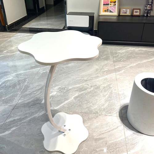 Cream-colored small side table for home living room, suitabl