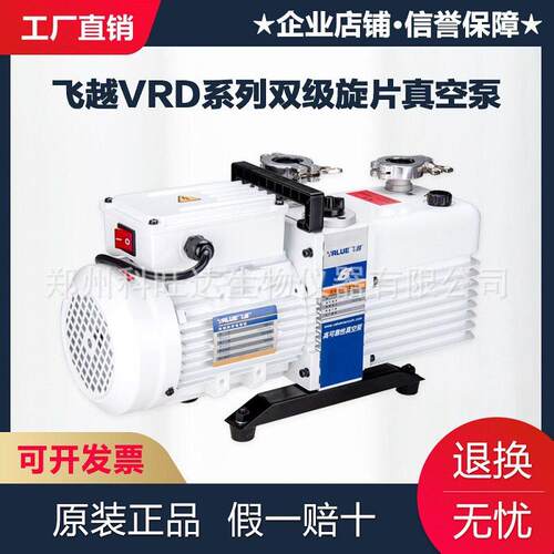飞越真空泵双级旋片实验室D-4-8-16机械泵飞跃负压工业用VALUE