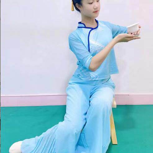 恋舞舞蹈茶飘香演出服白盏茶家乡的茶茗香茶韵龙井香茶茶杯道具舞