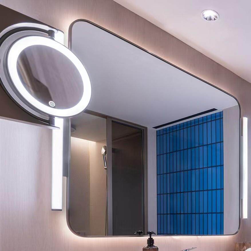 桔子水晶酒店洗手台发光镜子客房卫生间挂墙led带灯智能浴室镜子