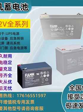 FIAMM非凡蓄电池12SP100/12V100AH18/26/33/72/100/150/205/235AH