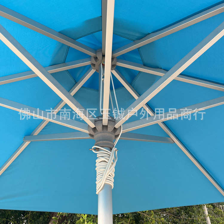 户外花园别墅露台遮阳伞公园沙滩咖啡店铝合金伞架48mm中柱铝伞