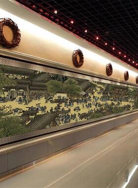 北宋清明上河图22米全景十字绣2025新款线 线绣客厅大幅风景十大