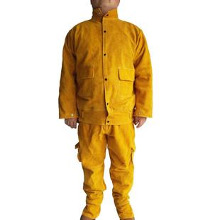 新款 纯棉布电焊帆服耐磨阻燃焊接工作服专焊工用牛皮劳保防防护服