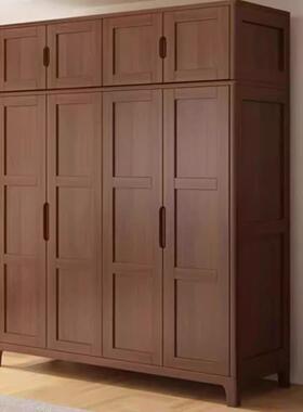 实木胶木北欧风衣柜家用橡卧室现代简全YF-S02约多大容量层对开门