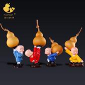 葫芦摆件天然手捻文玩把件底座托盘客厅特小精品盘玩车载功夫和尚