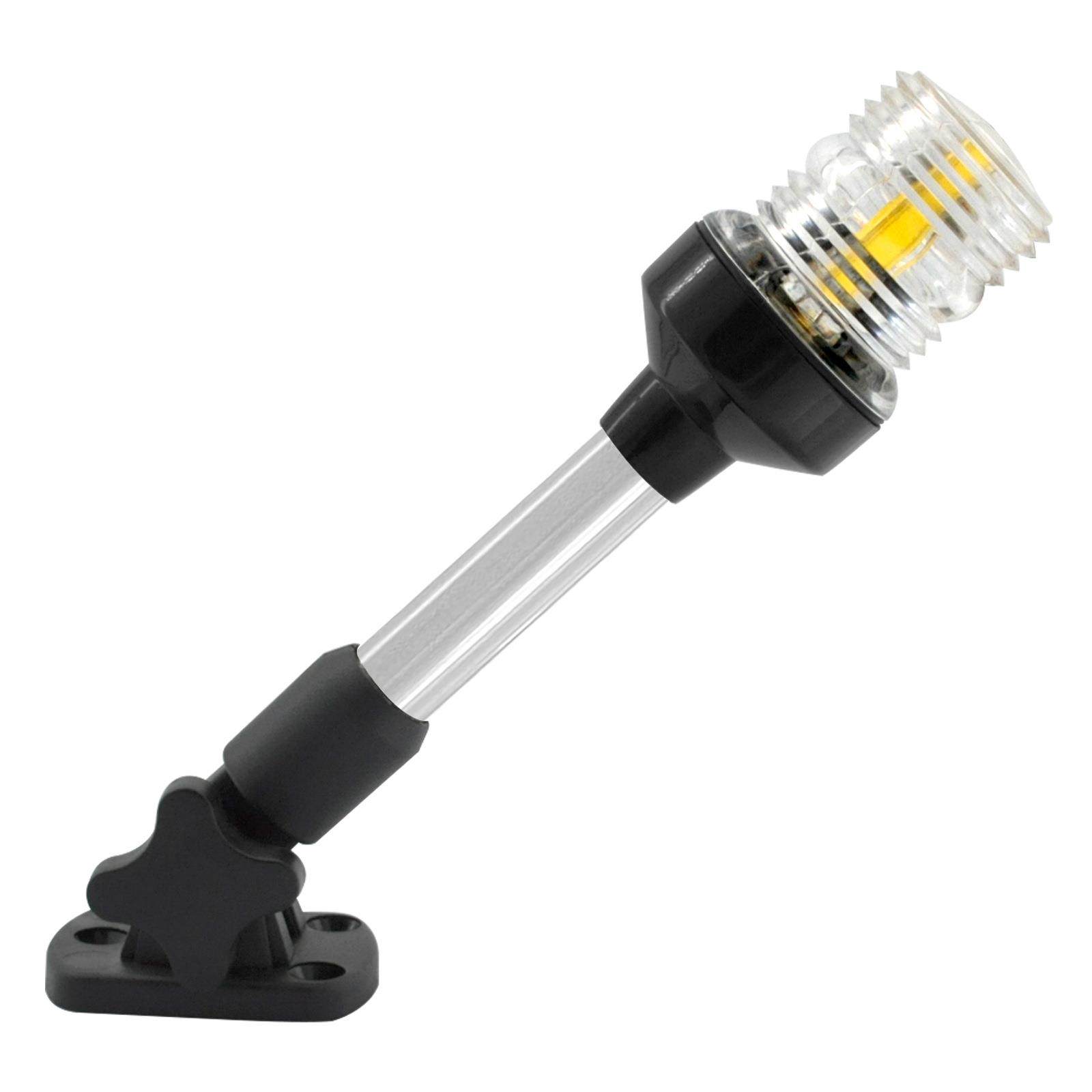 白色LED折叠船锚灯9寸/12寸可调节船用折叠灯船舶船用五金游艇