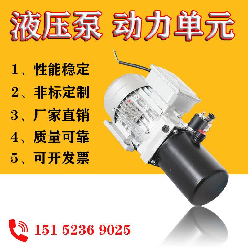 电动三轮车倾卸车小微型液压帮浦站系统总成动力单元堆高车升降平