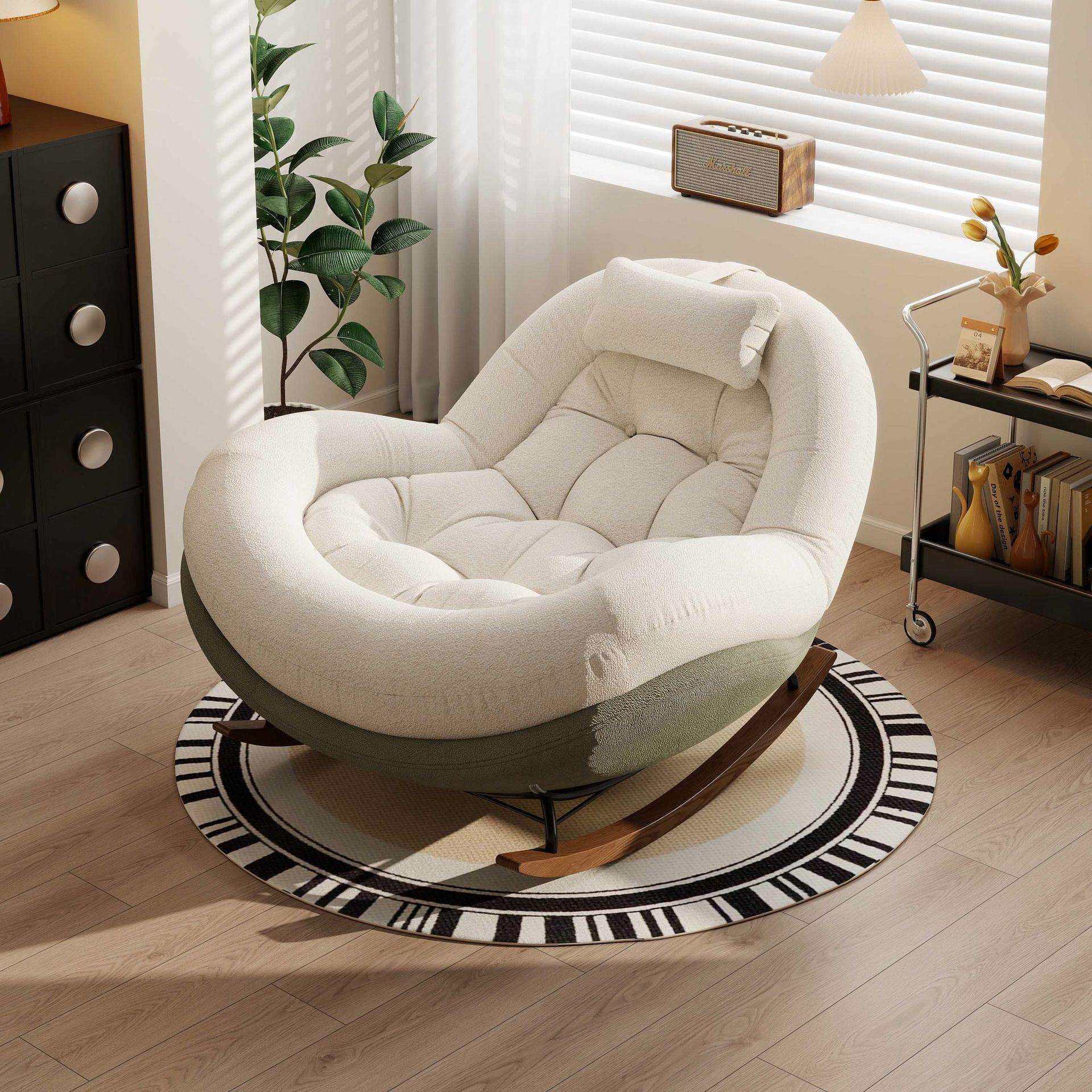 摇椅摇摇躺椅家用阳台休闲单人2025沙发客厅新款轻奢懒人