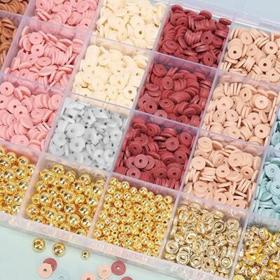 Clay Beads Bracelet Kit Friendship Bracelet Making Kit Golde