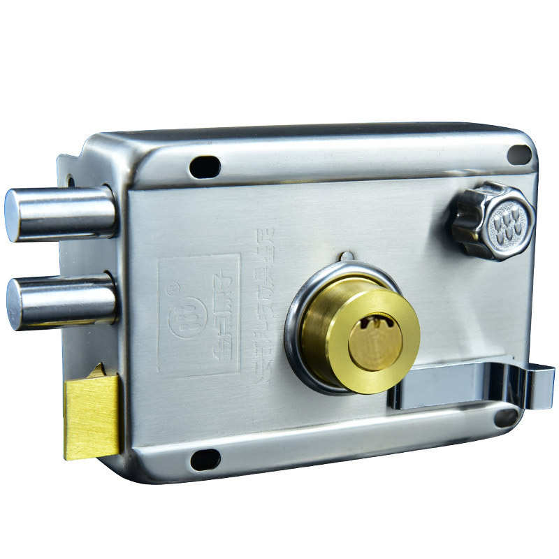 金点原子锁老式外装门锁老式防盗锁家用大门锁月牙门锁铁门木门锁