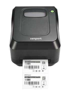 zenpert先擘4T520/530条码标签打印机碳带洗水唛价格贴纸珠宝打印