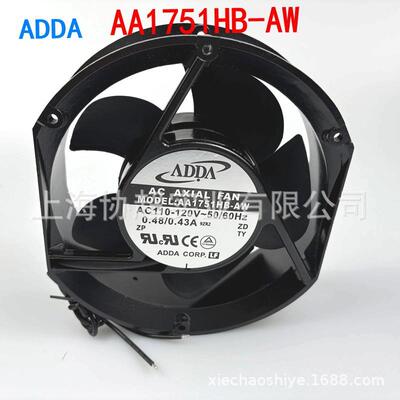 原装ADDA轴流风机AA1751HB-AW/AT AC110V 0.48A17CM17251散热风扇