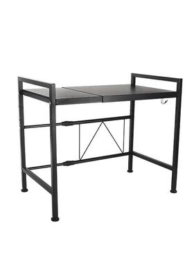 家用厂微XUZ波炉架可伸缩落地收架桌烤箱多功面纳能厨房置物架家