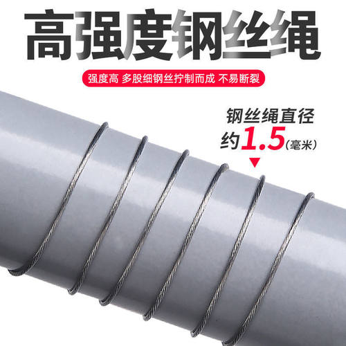 自动伸缩高回弹钢丝绳伸缩创意钥匙扣大门钥匙防丢防盗易拉扣