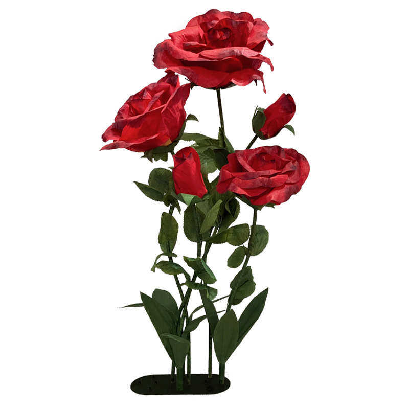 纸艺仿真花大型手工纸花褶皱玫瑰花商场橱窗美陈婚礼现场装饰道具